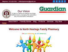 Tablet Screenshot of northhastingsfamilypharmacy.com